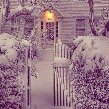 Схема вышивки «зима»