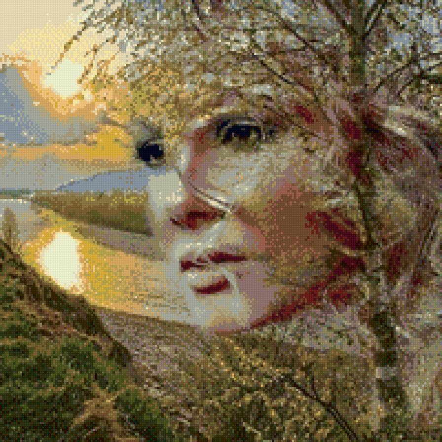 Девушка - лето - девушка, лицо, природа, лето, река - предпросмотр