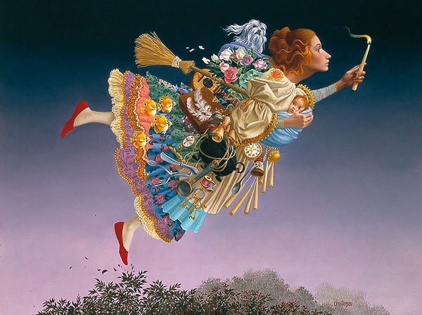 Женщина успевает все! - женщина, мама, хозяйка, фольклор, фолк, бохо, народная - оригинал