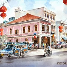 Схема вышивки «Тайландская акварель № 1»