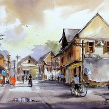 Схема вышивки «Тайландская акварель № 5»