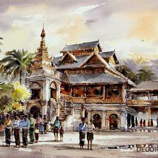 Схема вышивки «Тайландская акварель № 6»