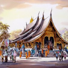 Тайландская акварель № 10