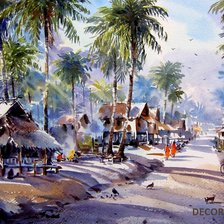 Схема вышивки «Тайландская акварель № 11»