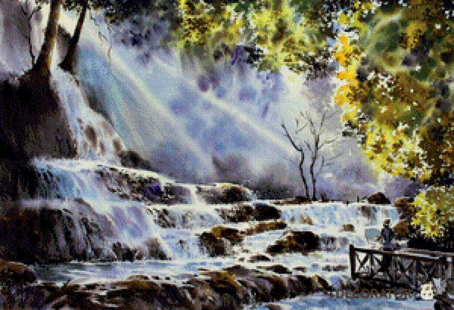 Тайландская акварель № 12 - живопись, искусство, картина - предпросмотр