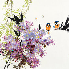 Схема вышивки «Китайская живопись № 3»