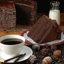 Схема вышивки «кофе»