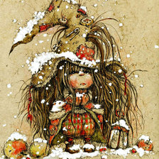 Схема вышивки «Еще малышка»