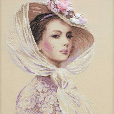 Схема вышивки «dama»