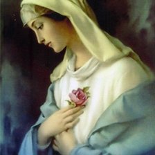 Схема вышивки «мадона»