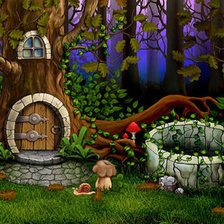 Схема вышивки «сказочный домик»