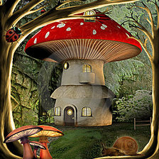 Схема вышивки «домик»