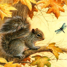 Схема вышивки «Серия "Лесные жители"»