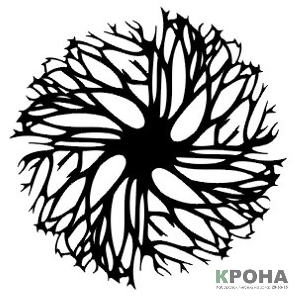 Древо жизни - черное белое, тату - оригинал