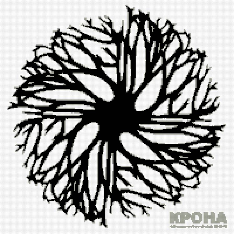 Древо жизни - тату, черное белое - предпросмотр