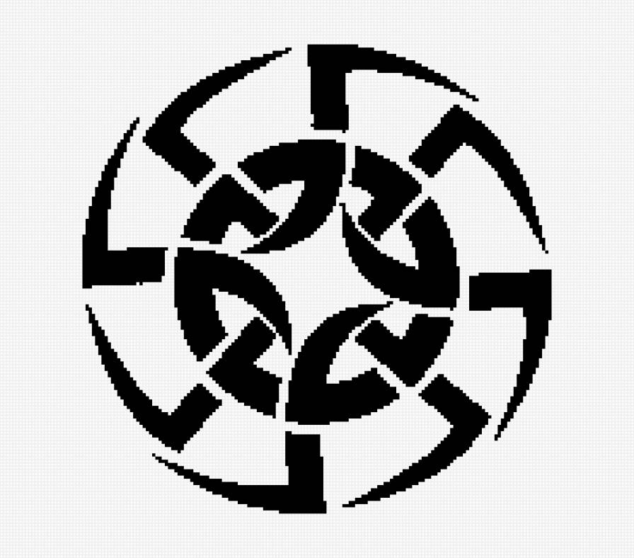 Тату - тату, черное белое - предпросмотр