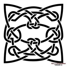 Схема вышивки «Тату»