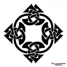 Схема вышивки «Тату»