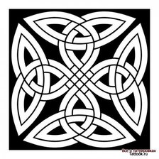 Схема вышивки «Тату»