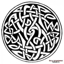 Схема вышивки «Тату»