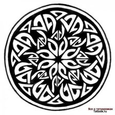 Схема вышивки «Тату»