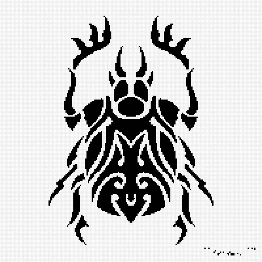 Тату - тату, черное белое - предпросмотр