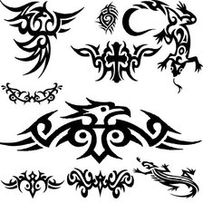 Схема вышивки «Тату»