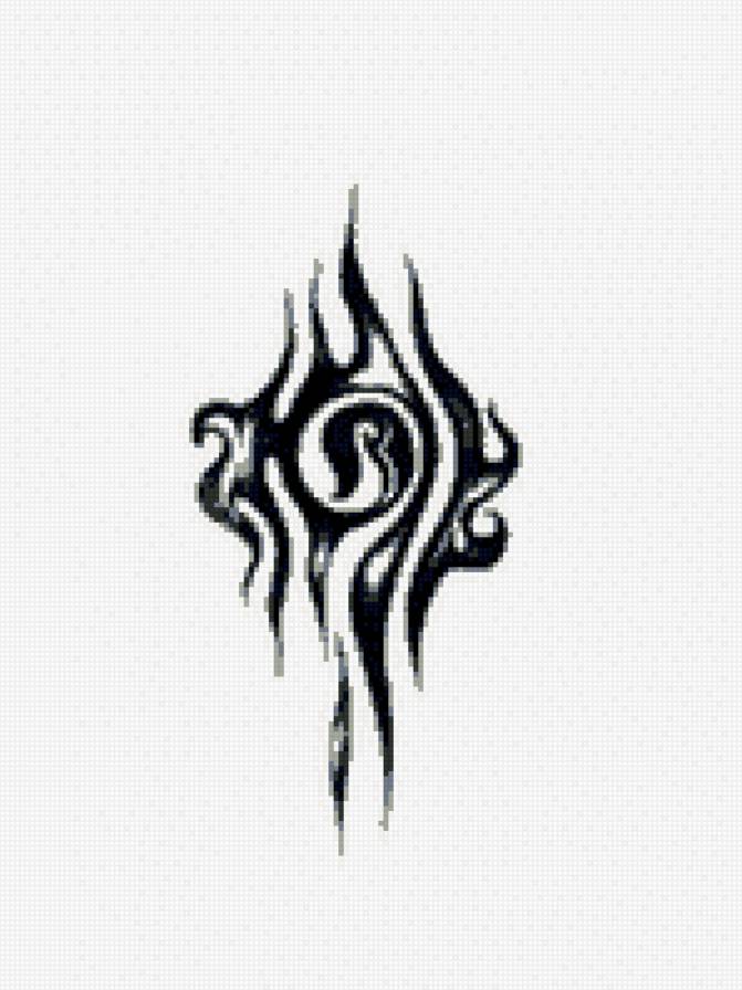 Тату - тату, черное белое - предпросмотр