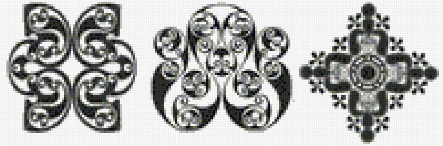 Тату - тату, черное белое - предпросмотр