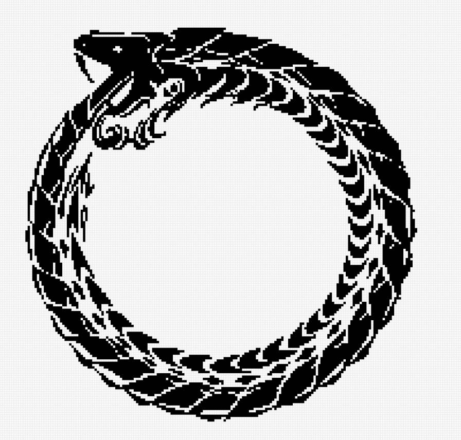 Тату - тату, черное белое - предпросмотр