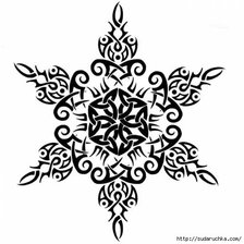 Схема вышивки «Тату»