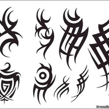 Схема вышивки «Тату»