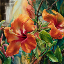 Схема вышивки «цветы»