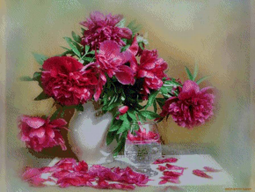 букет пионов - предпросмотр