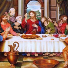 Схема вышивки «ultima cena»