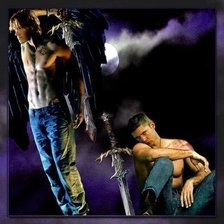 Схема вышивки «Дин и Сем»