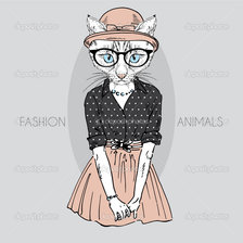 Схема вышивки «Кот»