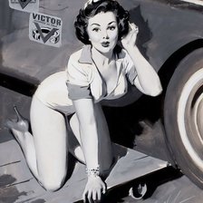 Схема вышивки «Сейчас я все починю...»