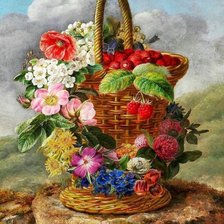 Схема вышивки «серия "корзины"»