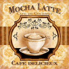 Схема вышивки «кофе.на кухню»