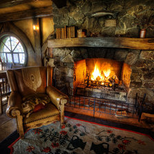 Схема вышивки «камин»