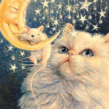 Схема вышивки «Серия "Кошки - мышки"»