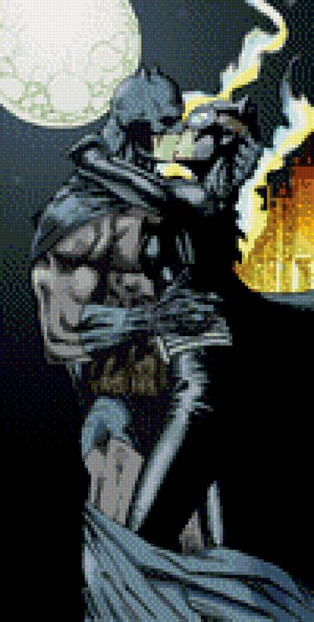 Batman - kiss, comics, catwoman, batman - предпросмотр