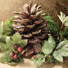 Схема вышивки «сосновая шишка»