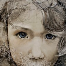 Схема вышивки «глаза ребенка»