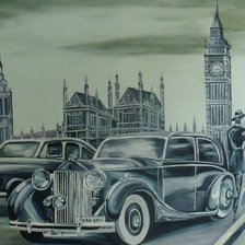 Схема вышивки «где то в лондоне»