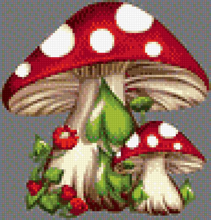 мухомор, - мухомор, иллюстрация, гриб - предпросмотр