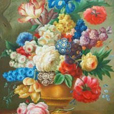 Схема вышивки «Старинный букет»