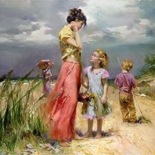 Схема вышивки «образ матери и ребёнка»