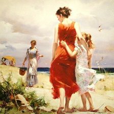 Схема вышивки «мать»